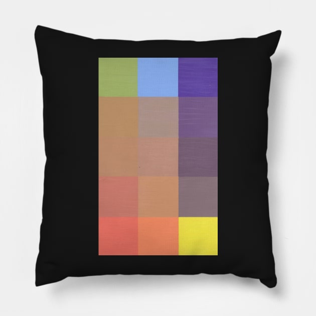 ColorGrid2 Pillow by deavdeav