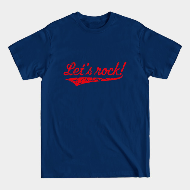 Disover Let's Rock! (Rock 'n' Roll Music / Vintage / Red) - Rock - T-Shirt