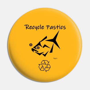 Recycle Plastic  Awareness Pin