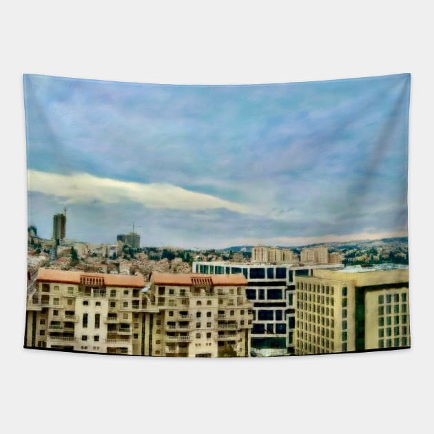 Scenic Jerusalem Tapestry by Pamela Storch