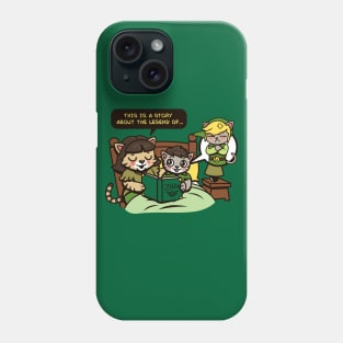 Funny Cats Bedtime Story For Gamers Phone Case