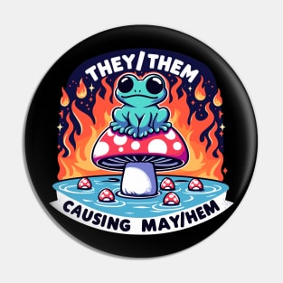 They Them Causing May Hem For Non-Binary Frogs Pin