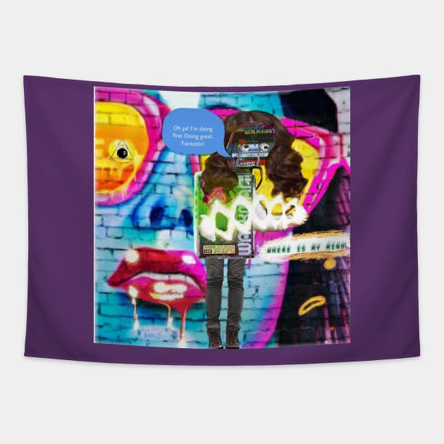 Magic walkman Tapestry by Shadow Clothes