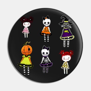 Creepy Doll Sticker Sheet Pin