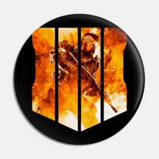 Black Ops 4 - The Soldier In The Smoke Orange Pin