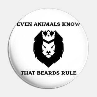 Lions Are Bearded Kings Pin