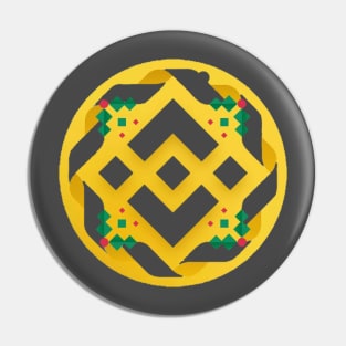 Binance X-Mas Logo Pin