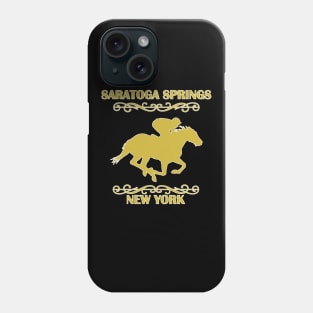 Saratoga Springs New York Horse Racing Phone Case