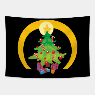 Christmas tree with star topper Tapestry