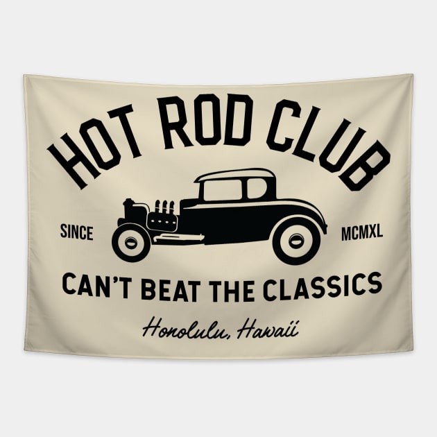 Vintage Car Club Tapestry by Kyle Palma