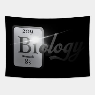 Biology Periodic Table Logo Tapestry