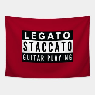 Legato Staccato Guitar Playing Tapestry