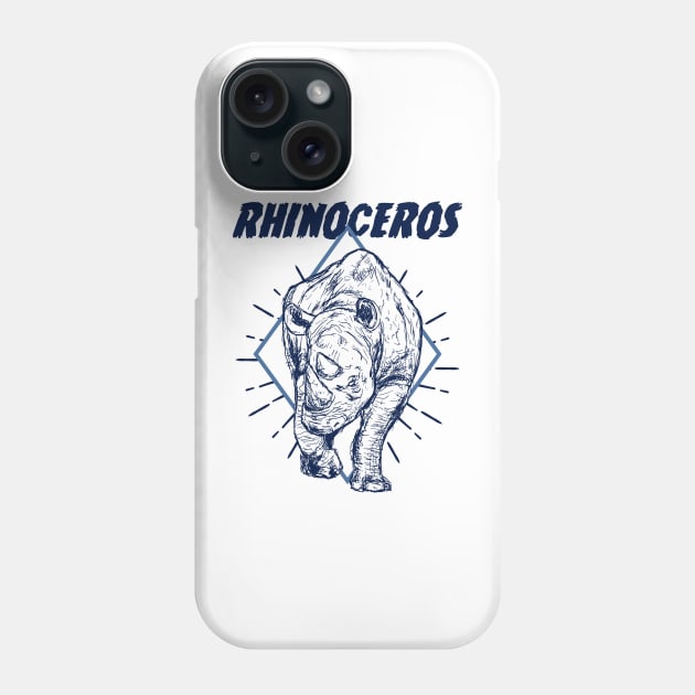 Rhinoceros Phone Case by randomxawesome