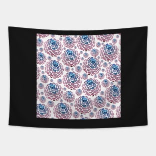 blue flowers Tapestry