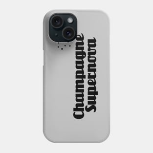 Champagne Supernova, black Phone Case