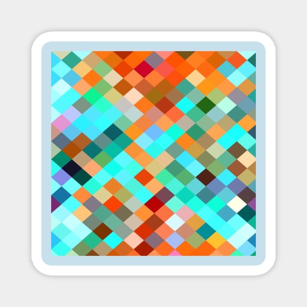 colorful squares Magnet by PREMIUMSHOP