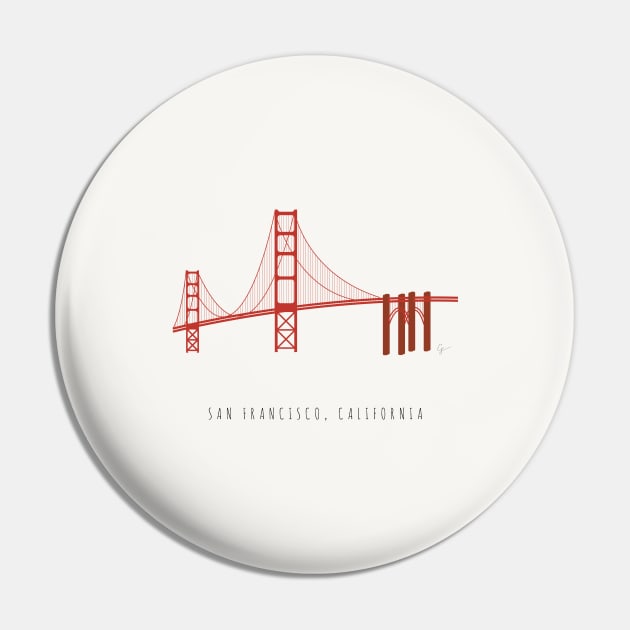 Golden Gate Bridge, San Francisco, California Pin by lymancreativeco