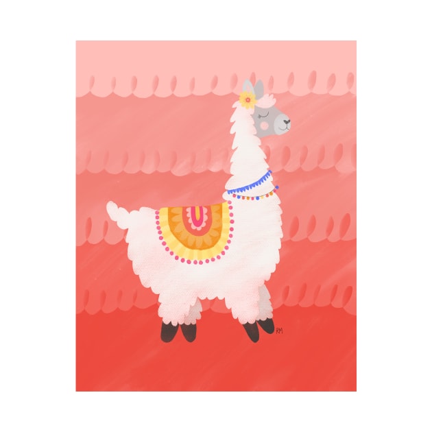 Happy Llama by RuthMCreative