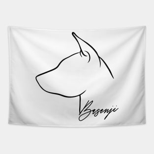 Proud Basenji profile dog lover Tapestry