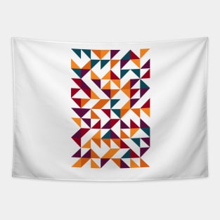 Creative Geometric Colourful Triangle Pattern #43 Tapestry