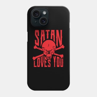 satan loves you Phone Case