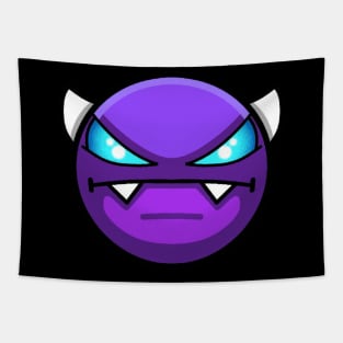 Purple Geometry Dash Tapestry