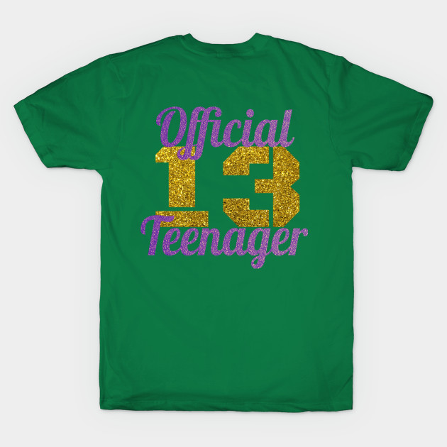 Disover Cute 13th Birthday gift for Girls Official Teenager girl - 13 Year Old Birthday Gift - T-Shirt