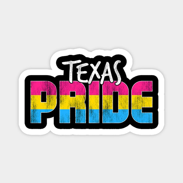 Texas Pride Pansexual Flag Magnet by wheedesign