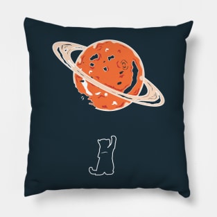 cat in space Pillow