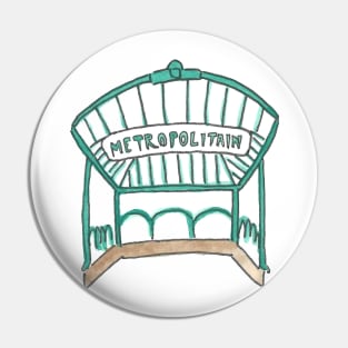 Paris Icons: Metropolitain Pin