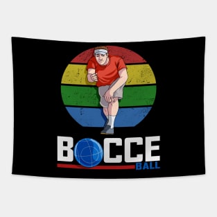 Bocce Ball Italian Bowling Bocci Player Vintage Tapestry