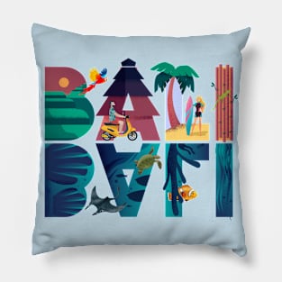 Bali Indonesia Island Ocean Tropical Paradise Holiday Gift Pillow