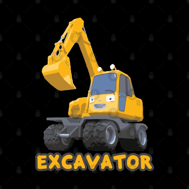 Tayo the heavy vehicles construction cartoon POCO I am an excavator by cowtown_cowboy