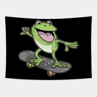 Cottagecore Aesthetic Frog Skateboard Fairycore Tapestry