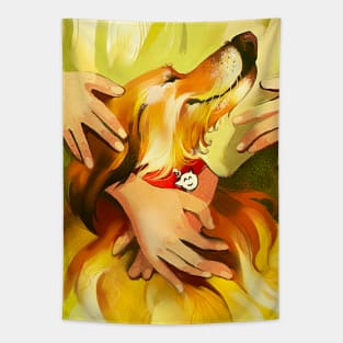 Sunny dog Tapestry