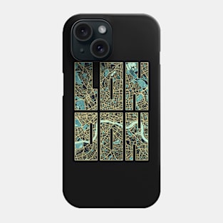 London, England City Map Typography - Summer Phone Case