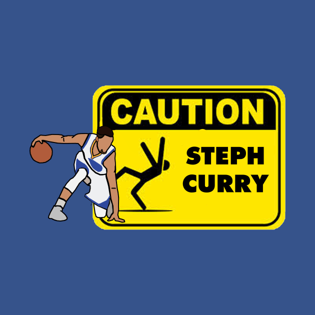 Steph Curry Funny Caution Ankle Breaker - NBA Golden State Warriors by xavierjfong