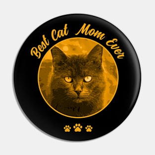 Best Cat Mom Ever Pin