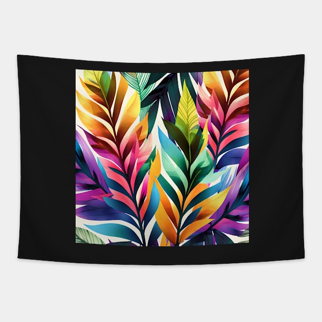 Rainbow Foliage Tapestry by thatmacko