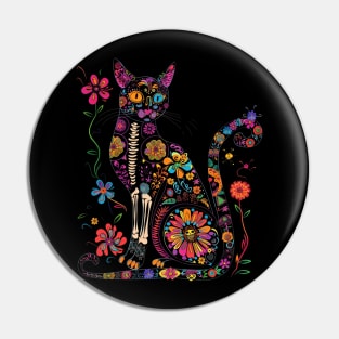 Cat Skull Aesthetics Pin