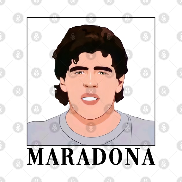 Diego Armando Maradona Cartoon by Classical