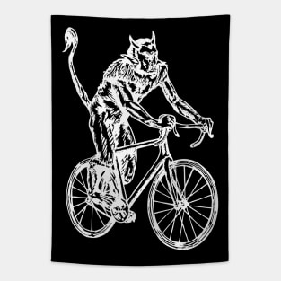 SEEMBO Devil Cycling Bicycle Bicycling Biker Biking Fun Bike Tapestry