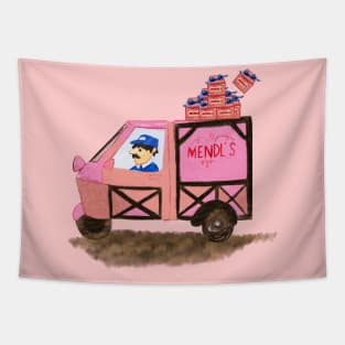 Mendl's Cake Box Van -Grand Budapest Hotel Tapestry