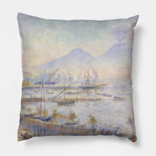 The Bay of Naples by Auguste Renoir Pillow