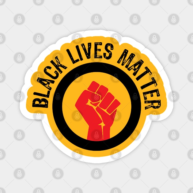 Black Lives Matter stop racism Magnet by Gaming champion