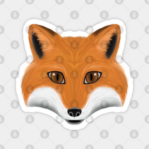 Fox Face Magnet by Firestorm Fox