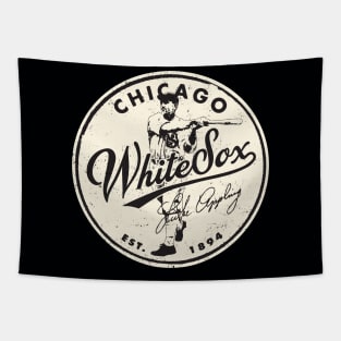 Chicago White Sox Luke Appling by Buck Tee Originals Tapestry