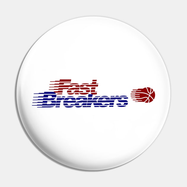 Defunct Tulsa Fast Breakers CBA Basketball Pin by LocalZonly