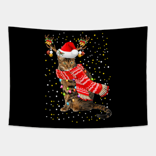 Toyger Cat Christmas Tapestry