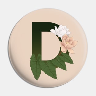 Monogram D Pin